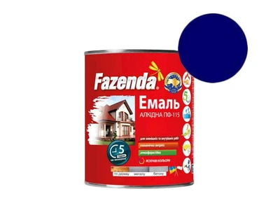 Емаль алкідна ПФ-115 FAZENDA синій 2,8кг