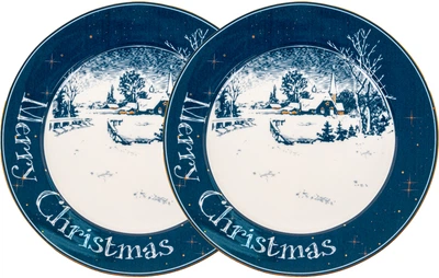 Набор новогодних тарелок Lefard New Christmas 19 см х 2 шт (924-807)
