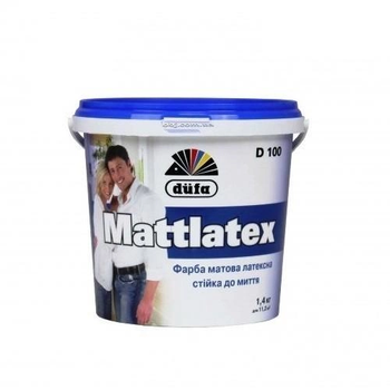 Фарба Dufa MATTLATEX D100 латексна матова (1,4кг)