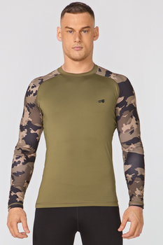 Тактична футболка ThermoX Furious Army LS XXL Оливковий