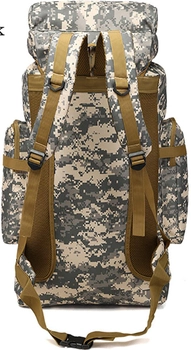 Военный Тактический Водонепроницаемый Штурмовой Рюкзак Большой Емкости U.S. Army M13P 70 л (Пиксель)