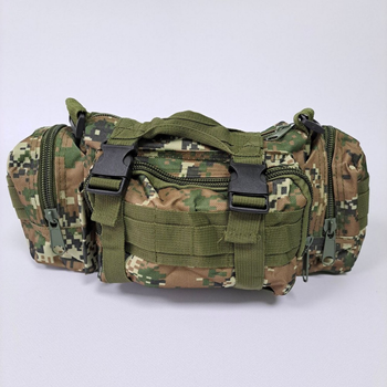 Міцна тактична сумка через плече чоловіча жіноча сумка військова через плече Камуфляж TACTICAL PRO (ZK-12)