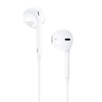 Наушники проводні з мікрофоном для iPhone HOCO M111 Primero Lightning Білий