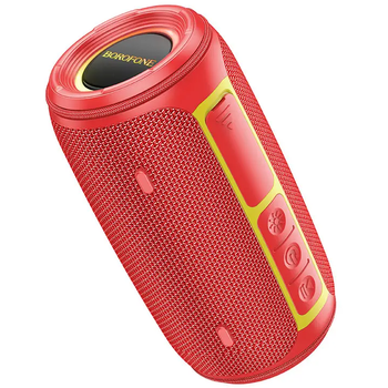 Портативная блютуз колонка BOROFONE BR38 |AUX, карта памяти, Bluetooth, USB, FM-Radio| Красный