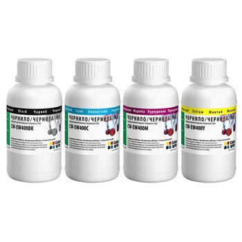 Комплект чернил ColorWay для Epson EW400/T26/C91 BK/C/M/Y Dye-based 4 x 200 ml (CW-EW400SET02)