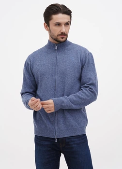 Светр на блискавці Billionaire Синій, 3XL (BLC73209176_Jeans3XL) (BLC73209176_Jeans3XL)