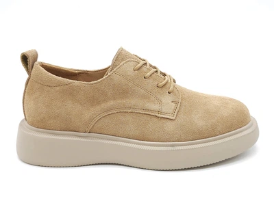 Жіночі туфлі Lonza camel замшеві L-11-55 24,5 см 37(р)