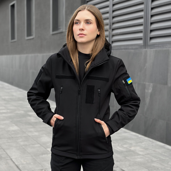 Куртка Pobedov Motive із липучками жіноча Чорний 2XL OWku2 8782XLba