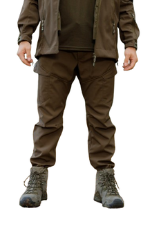 Тактичні штани SMILO cargo Softshell OLIVE, M, Softshell