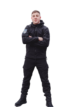 Тактичний костюм SMILO cargo Softshell BLACK, XS