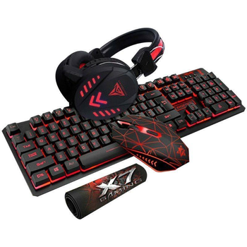Набір для геймера Kit Gamer K59 Клавіатура мишка навушники килимок (5706)