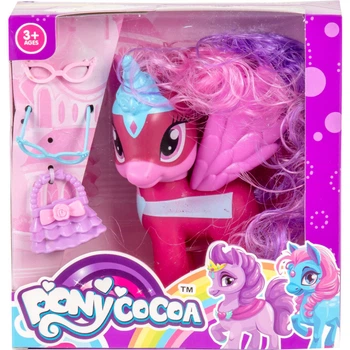 Игрушка Пони с крыльями Power Ponies модницы с аксессуарами 16 см