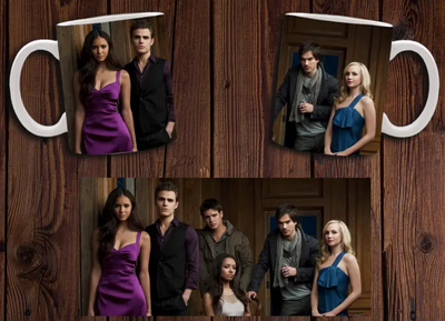 Чашка белая керамическая "Дневники вампира" The Vampire Diaries 24 Aurora