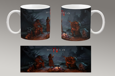 Чашка біла керамічна "Diablo 4" Діабло 46 Aurora