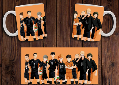 Чашка белая керамическая "Волейбол" Haikyuu 28 Aurora