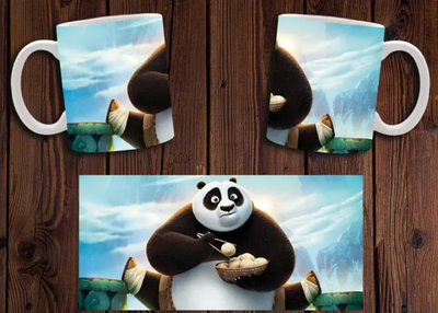 Кубок білий керамічний "Кунг-фу Панда" Kung Fu Panda 29 Aurora