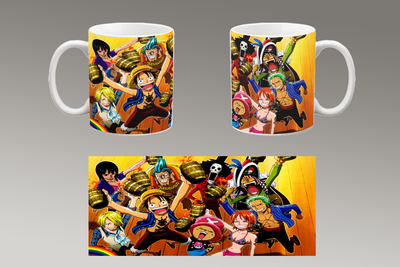 Чашка белая керамическая "Ван Пис" One Piece 36 Aurora