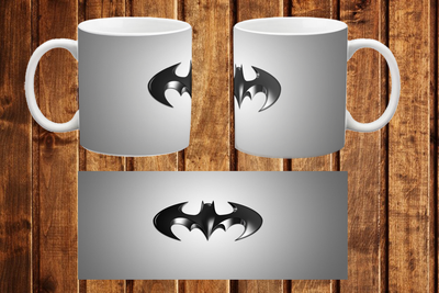 Чашка белая керамическая "Бэтмен логотип" batman logo 11 Aurora