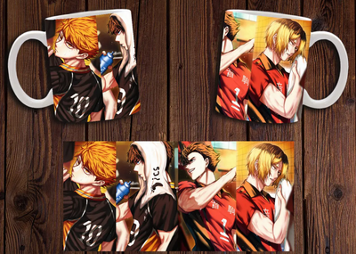 Чашка белая керамическая "Волейбол" Haikyuu 16 Aurora