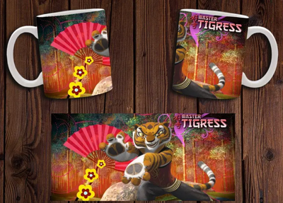 Кубок білий керамічний "Кунг-фу Панда" Kung Fu Panda 25 Aurora