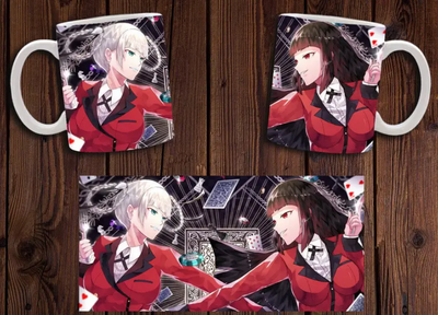 Чашка белая керамическая "Безумный азарт" Kakegurui 18 Aurora