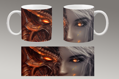 Чашка біла керамічна "Diablo 4" Діабло 29 Aurora