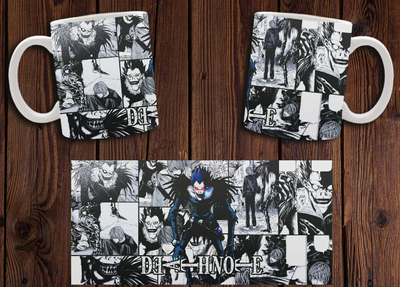 Чашка белая керамическая "Тетрадь смерти" Death Note 11 Aurora