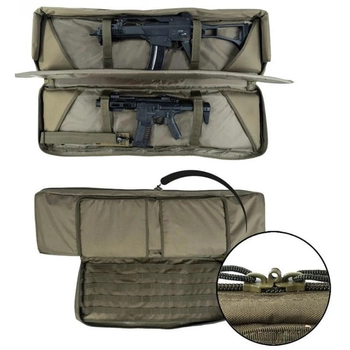 Жесткая сумка - чехол Mil-tec RIFLE CASE DOUBLE  для транспортировки оружия Олива(S0016)
