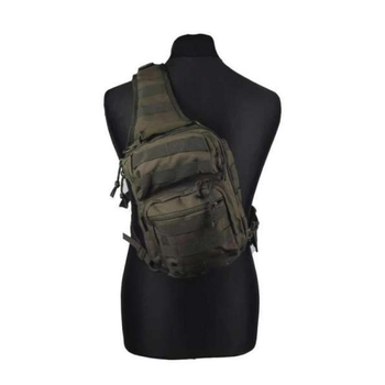 Рюкзак через плече Mil-Tec One Strap Assault Pack SM, 9л Чорний (S0003)