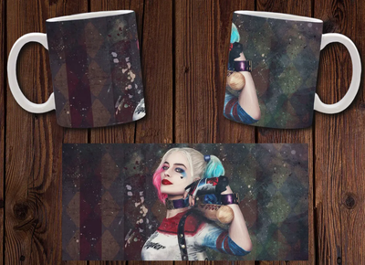 Чашка белая керамическая "Харли Квинн" Harley Quinn 15 Aurora
