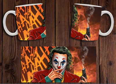 Чашка белая керамическая "Джокер" Joker 19 Aurora