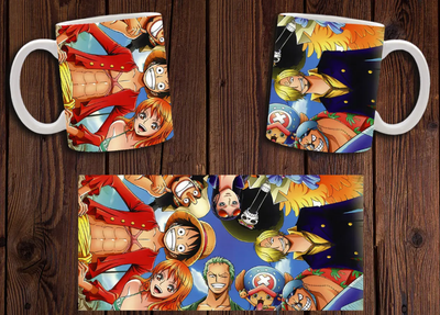 Чашка белая керамическая "Ван Пис" One Piece 13 Aurora