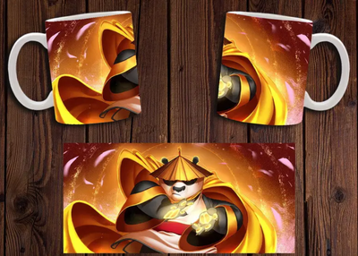 Чашка белая керамическая "Кунг-фу Панда" Kung Fu Panda 12 Aurora
