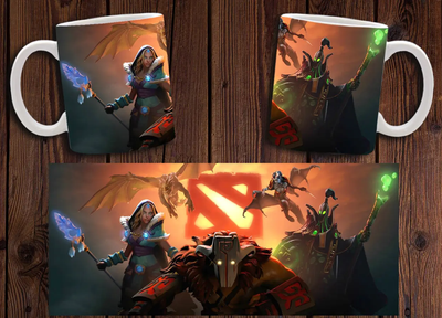 Чашка белая керамическая "Dota 2" Дота 2 Aurora 11