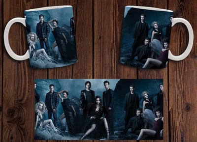 Чашка біла керамічна "Щоденники вампіра" The Vampire Diaries 23 Aurora