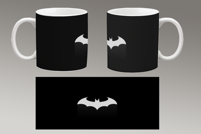 Кубок білий керамічний "Бетмен логотип" batman logo 35 Aurora