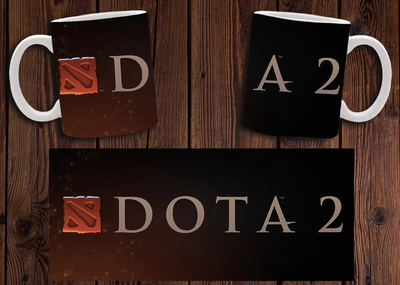 Чашка белая керамическая "Dota 2" Дота 2 Aurora 14