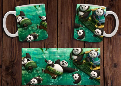 Кубок білий керамічний "Кунг-фу Панда" Kung Fu Panda 15 Aurora