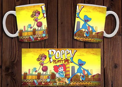 Чашка белая керамическая "Хаги Ваги" Poppy Playtime 24 Aurora