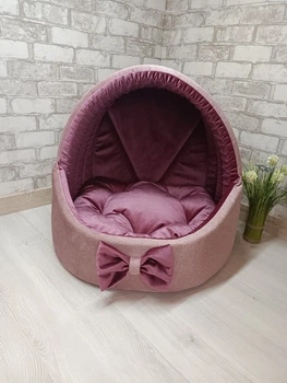 Будинок лежанка для котів та собак Animals_joy Кошик XL 61*61 см(004)