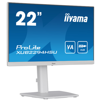 Монитор 21.5" VA Iiyama XUB2294HSU-W2 безрамочный/поворотный экран Белый