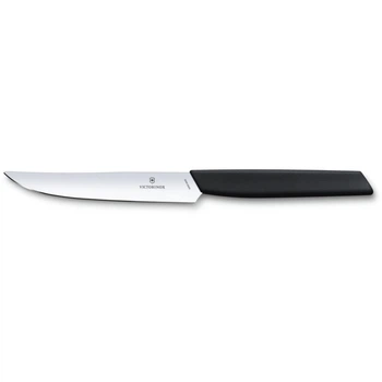 Ніж для Стейків Victorinox Swiss Modern 12 см, Чорний (Модель Vx69003.12)