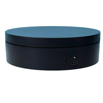 Стіл для предметної зйомки Mini Electric Turntable 12 см Чорний