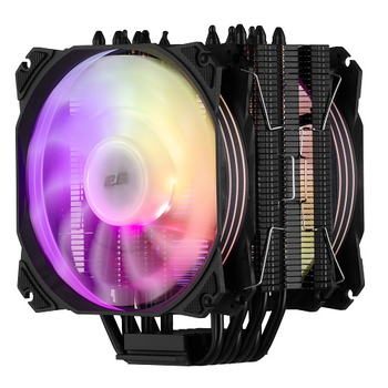 Процесорний кулер 2E Gaming Air Cool LGA1700 гідродинамічний 3 pin/4 pin 120мм 180Вт