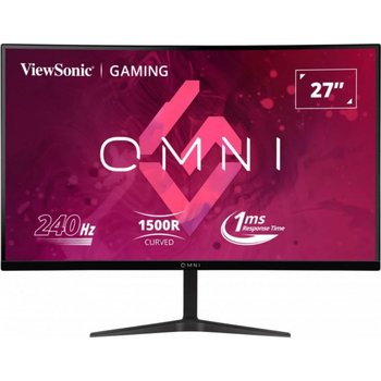 Монитор игровой 27" ЖК ViewSonic VX2719-PC-MHD VA/1920х1080 безрамочный/изогнутый экран Черный