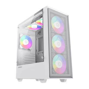 Корпус комп'ютерний GameMax Storm White без блока живлення Minitower Білий