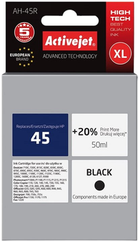 Картридж Activejet для HP 45 51645A Premium 50 мл Black (5904356201461)