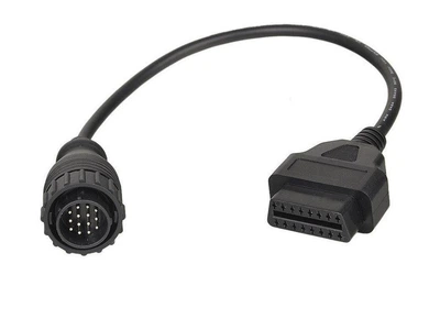 Диагностический переходник Mercedes Benz 14 pin - OBD2 16 pin (Actros, Atego, VW LT, Ssang Yong)
