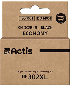 Картридж Actis для HP 302XL F6U68AE Premium 15 мл Black (KH-302BKR)