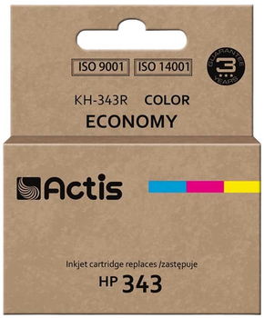 Tusz Actis do HP 343 C8766EE Standard 21 ml Cyan/Magenta/Yellow (KH-343R)
